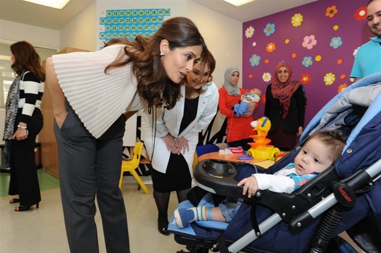 Salma Hayek Visits CCCL